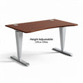 Höhenverstellbarer Schreibtisch aus Holz 150 x 75 x 75cm für Büros